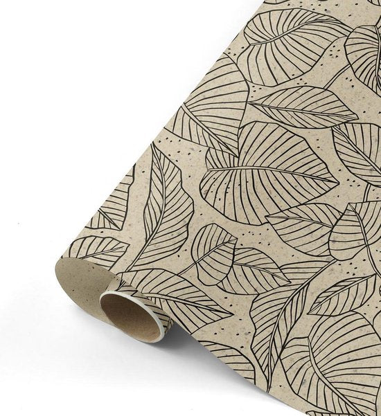 Lovely Leaves Kraft/zwart