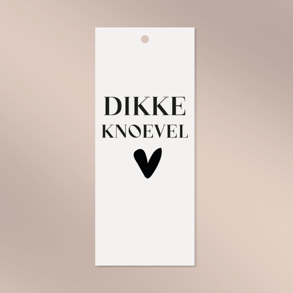 Cadeaulabel Dikke knoevel