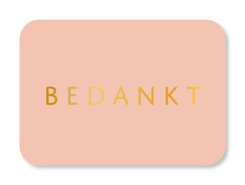 Minikaart Bedankt
