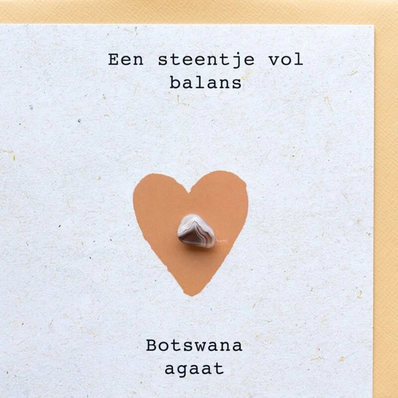Een steentje vol balans (Botswana agaat)