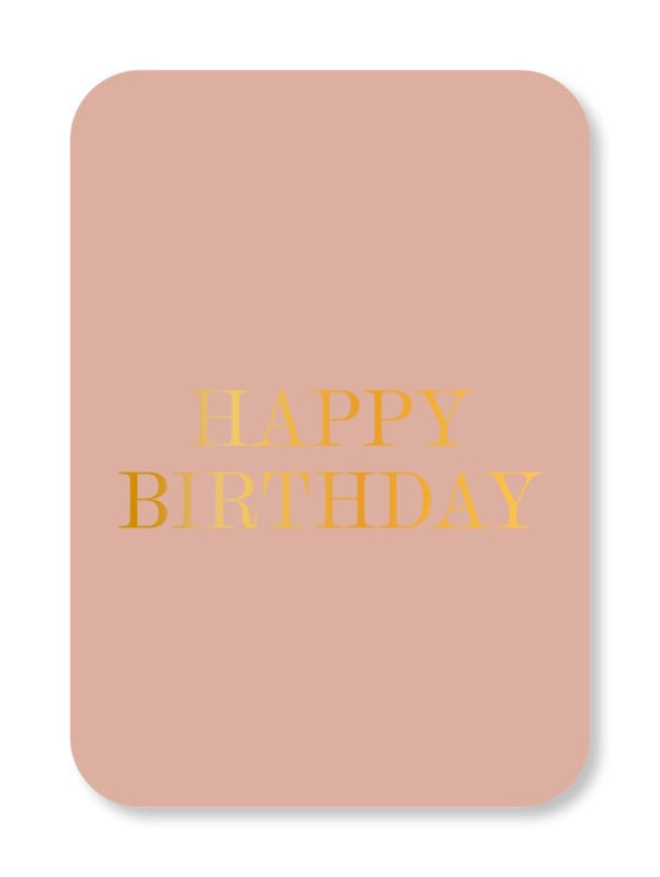 Minikaart Happy birthday