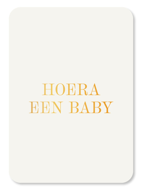 Hoera een baby