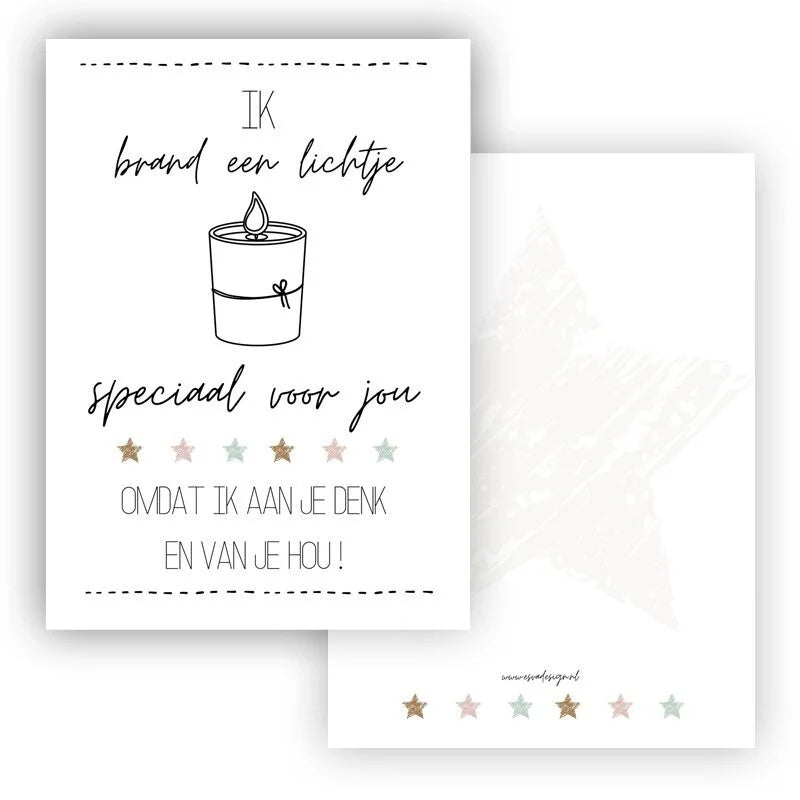 Ik brand een lichtje