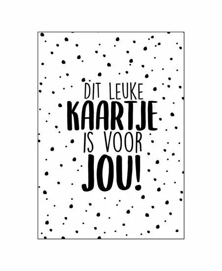Dit leuke kaartje is voor jou!