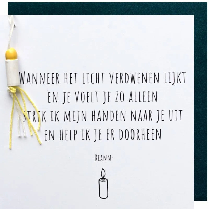 Wanneer het licht verdwenen lijkt