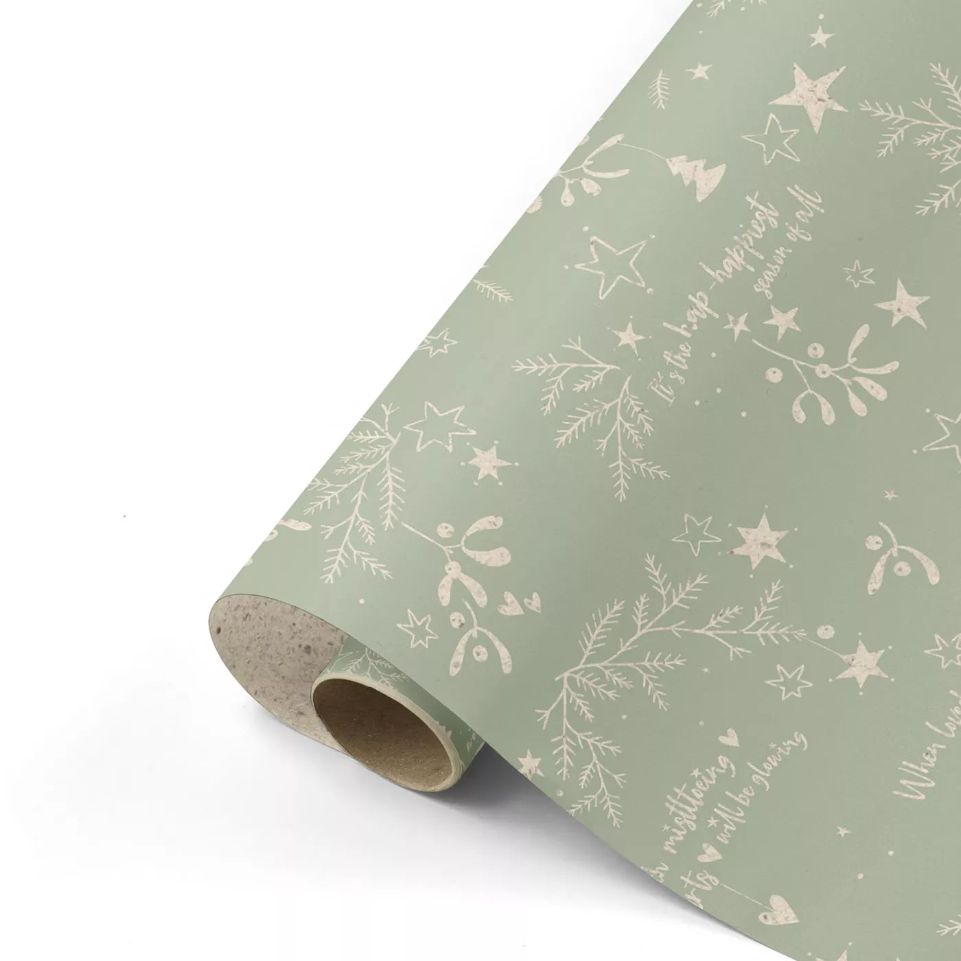 Vintage Christmas - Mistletoe kisses (groen)