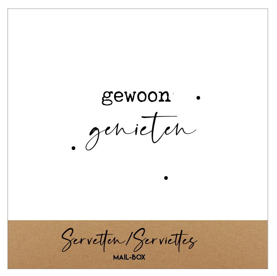 Servetten vierkant - Gewoon genieten