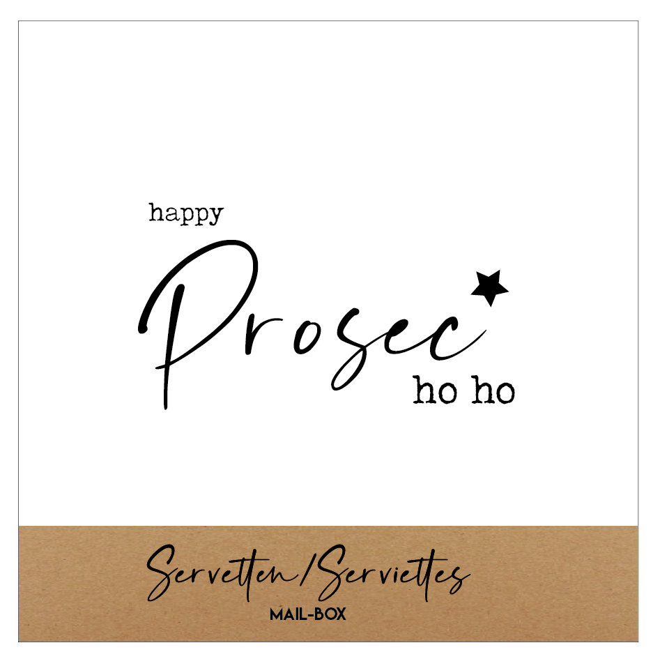 Servetten vierkant - Happy prosec ho ho