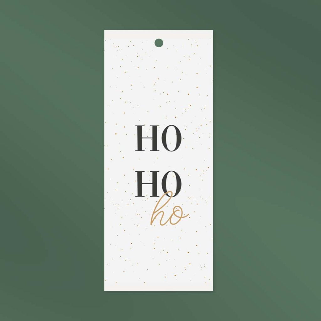 Cadeaulabel Ho ho ho