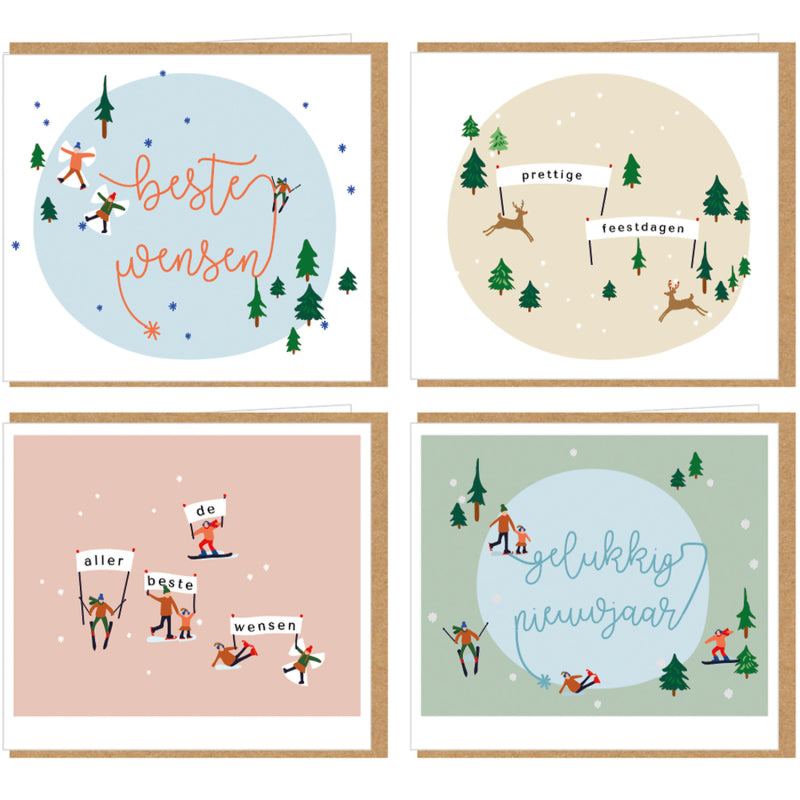 Kerstkaartenbox (8 stuks)