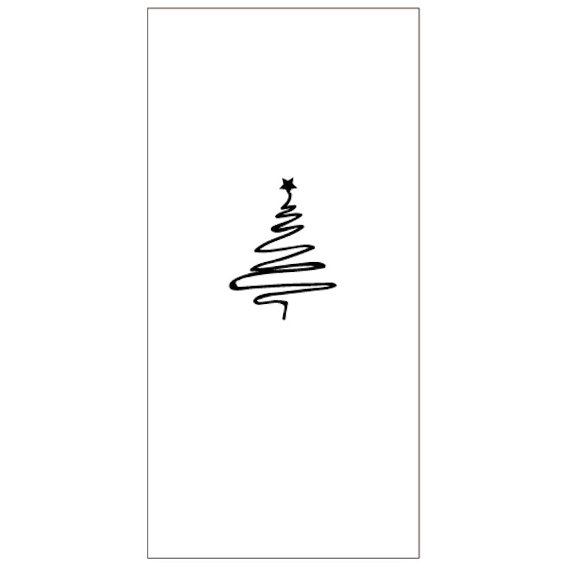 Servetten langwerpig - Kerstboom