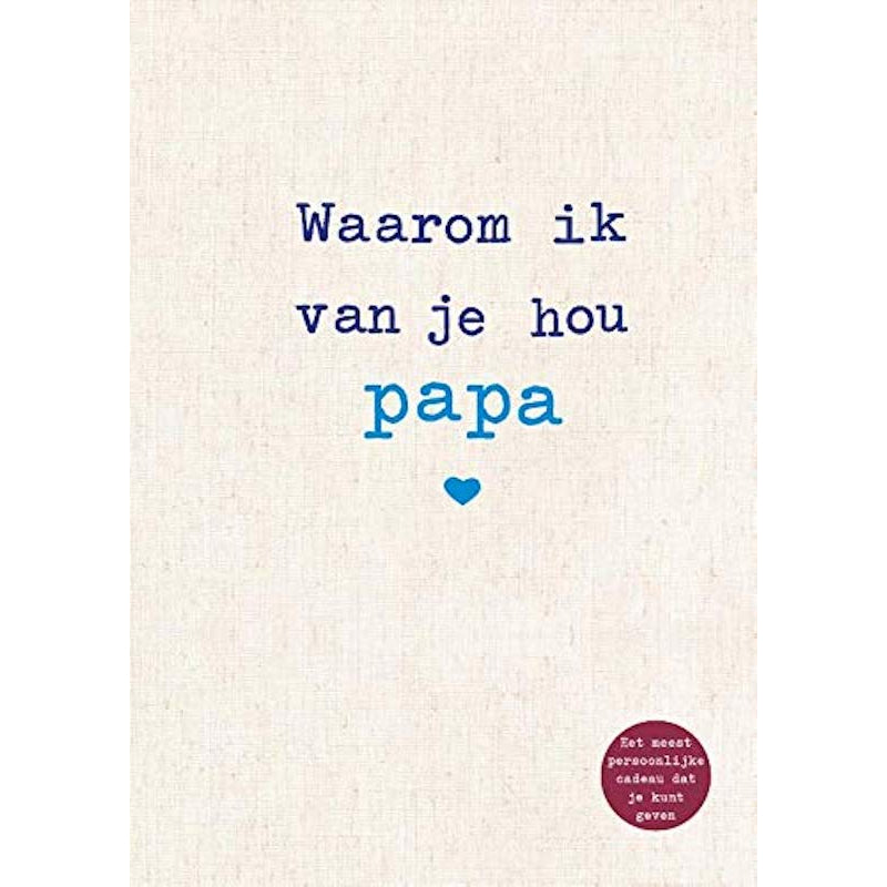 Invulboek 'Waarom ik van je hou papa'