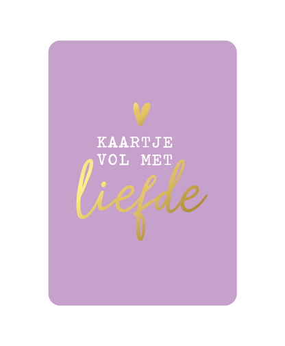 Kaartje vol met liefde