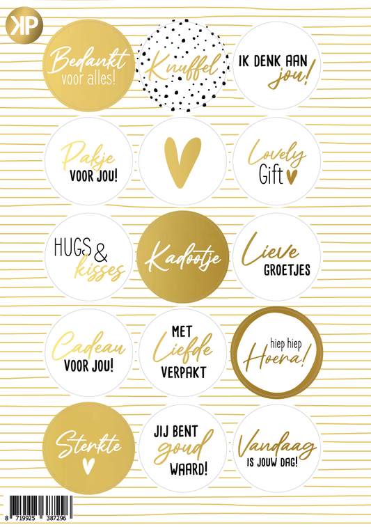 Stickers - goud