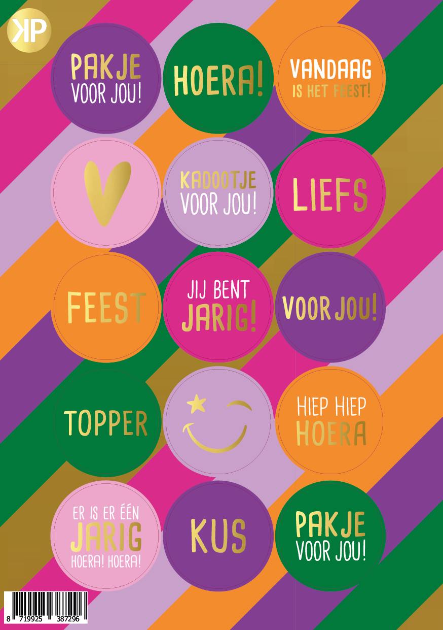 Cadeaustickers  - Funky Feest