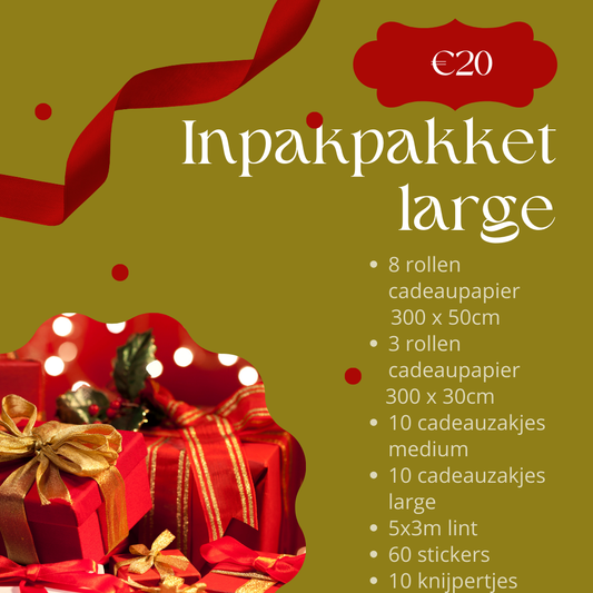 Verrassingspakket inpakken kerst - large