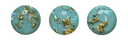 Kaartpin Aqua Gold Foil
