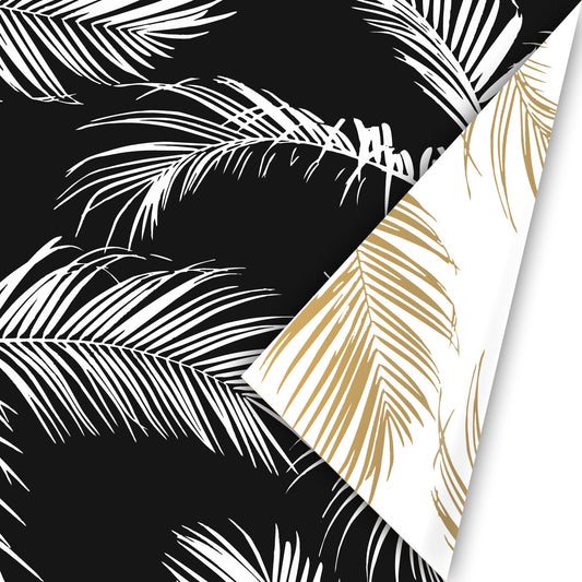 Cosmopolitan Chique — Palm Leaves zwart/goud