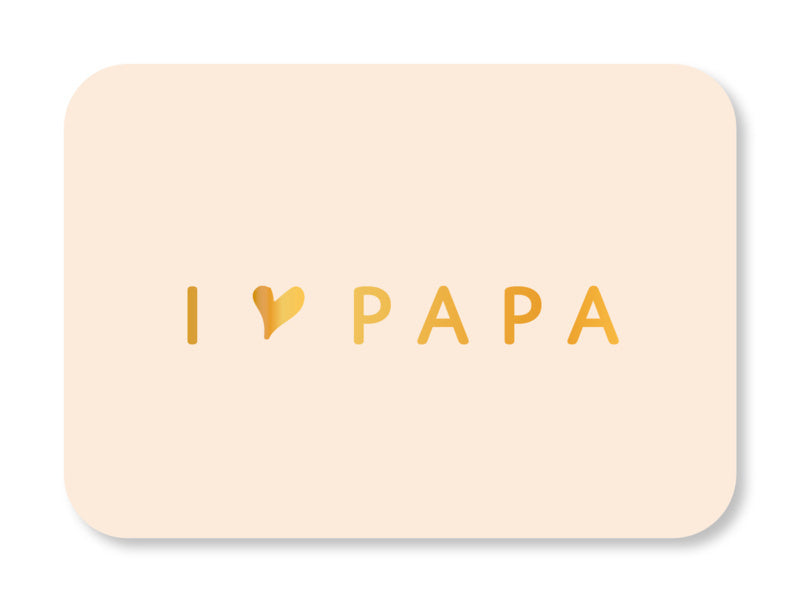 Minikaart I love Papa