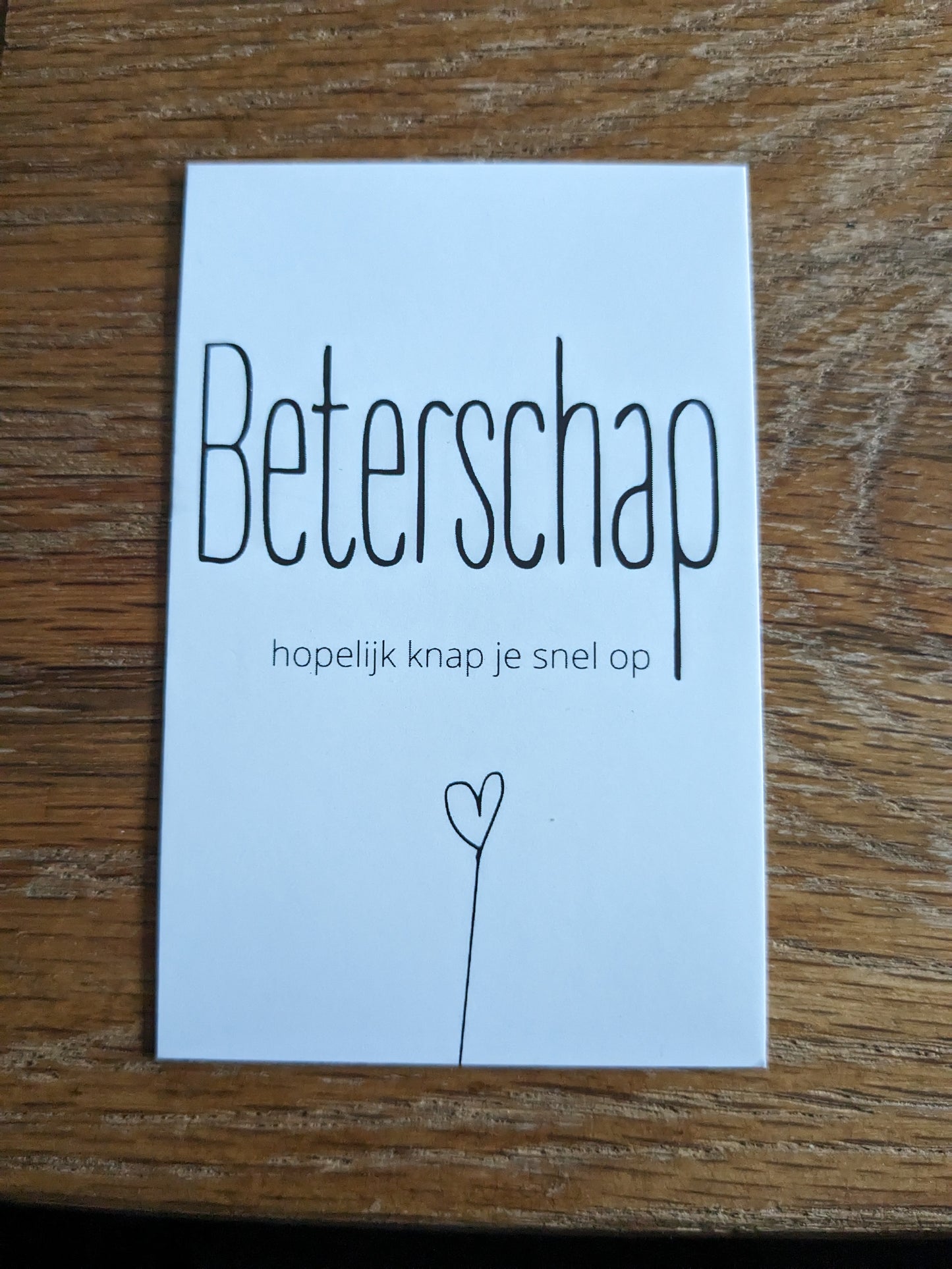 Minikaartje beterschap