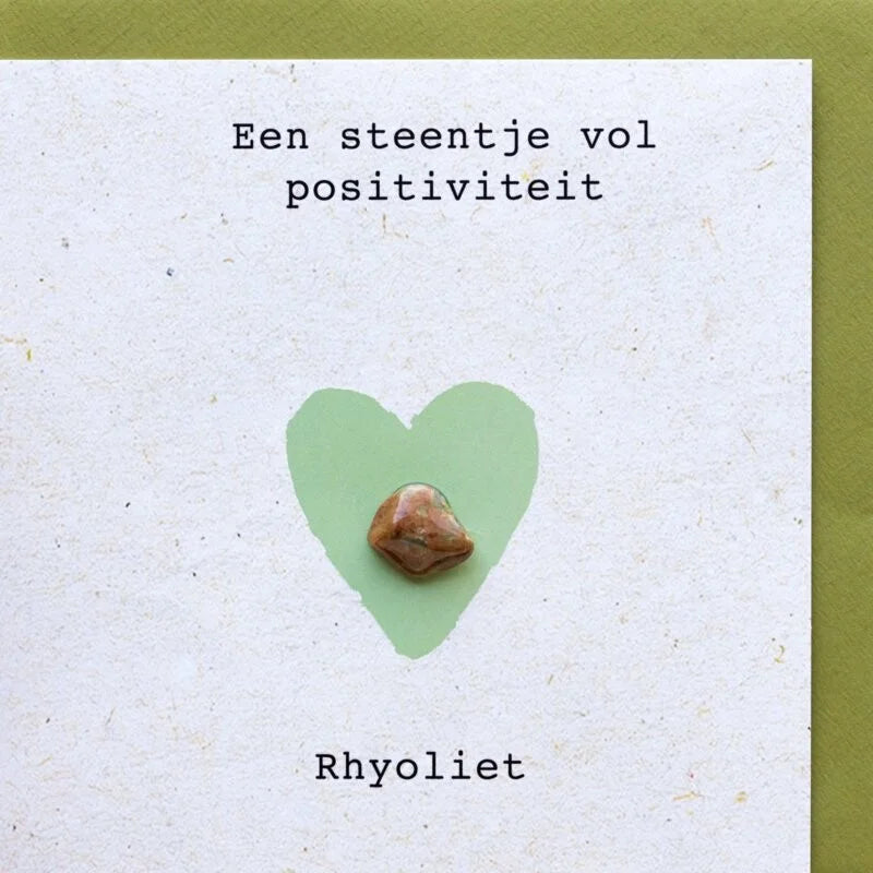 A stone full of positivity (Rhyolite)