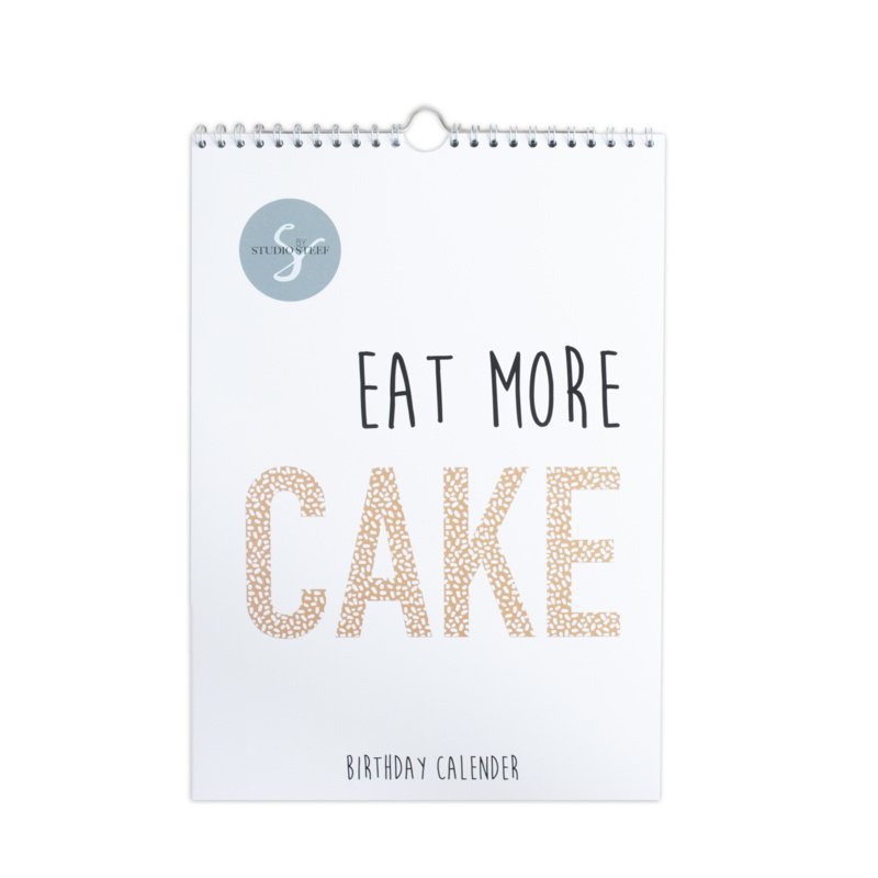 Verjaardagskalender 'Eat more cake'