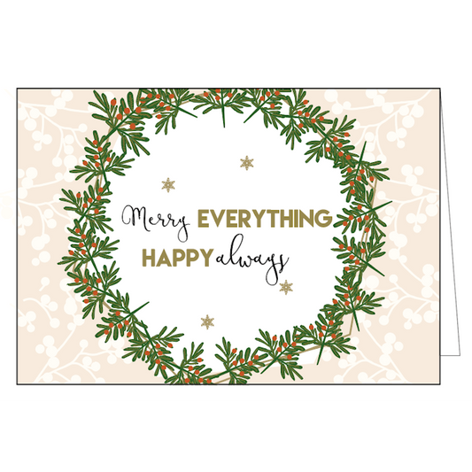 Merry everything, happy always (5 stuks)