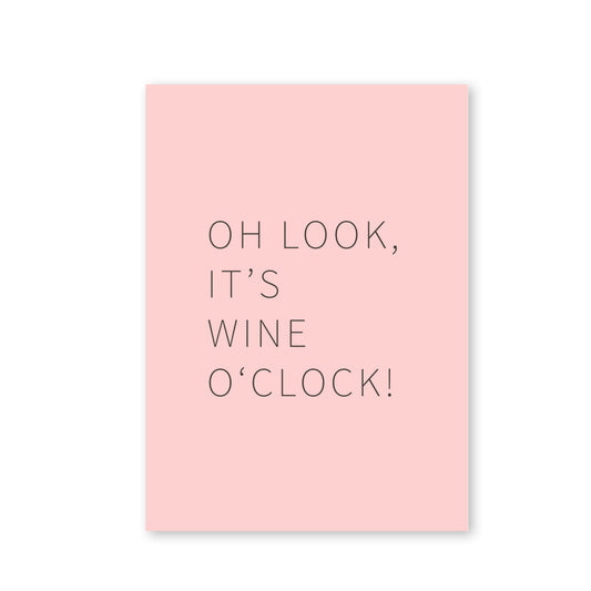 Oh look it's wine o'clock