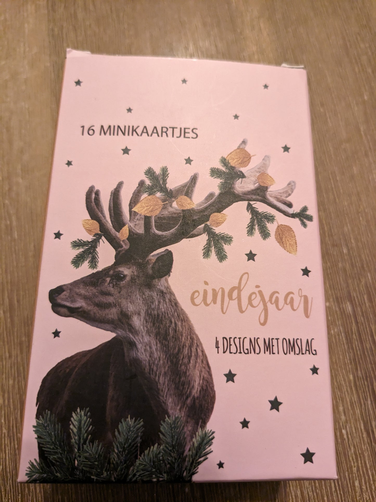 Minibox kerstkaarten (16 stuks)