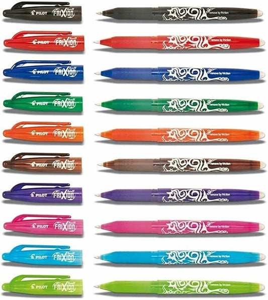 Frixion Rollerball pennen (uitwisbaar + navulbaar)